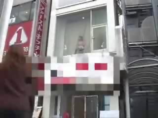 Giapponese signorina scopata in finestra video