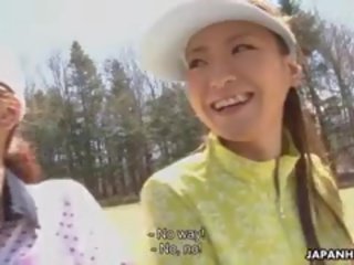美丽 高尔夫球 青少年 nana kunimi 去 先 一 mistake 和 现在 她